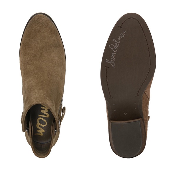 🏹🆕 Sam Edelman ❃ Zipper Bootie ❃ Taupe Suede ❃ - Picture 6 of 8